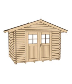 Weka Gartenhaus Premium 45 -Gartenbedarf Kollektion 1808732 WE DE 002 BBH45MMRIODEJANEIROGR1