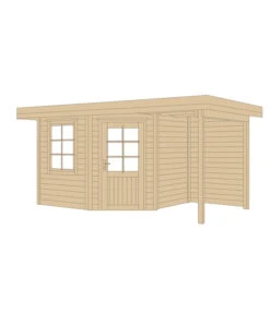 Weka Designhaus 213 A Gr.1, Ca. B442/H237/T278 Cm -Gartenbedarf Kollektion 1809821 WE DE 002 BBH28MMFIDES2GR1NATUR