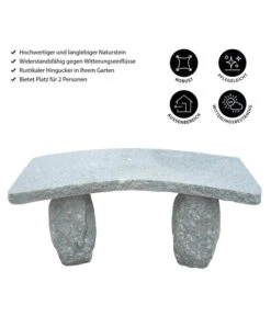 Dehner Granit-Gartenbank, Gebogen, 2-Sitzer 8 Dehner Granit-Gartenbank, Gebogen, 2-Sitzer -Gartenbedarf Kollektion 2741668 WE IG 001 GranitGartenbankgebogen2Sitzer