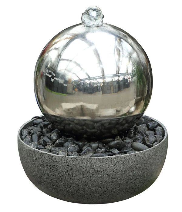 Dehner Edelstahl-Gartenbrunnen Globe, Ca. Ø32/H52 Cm 1 Dehner Edelstahl-Gartenbrunnen Globe, Ca. Ø32/H52 Cm