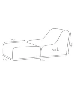 Outbag Outdoor-Sitzsack Peak Plus -Gartenbedarf Kollektion 3470630 WE DE 002 PeakPlusRed