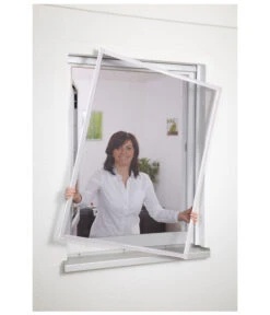 Hecht Fliegengitter Fensterbausatz Basic, Ca. B100/H120 Cm