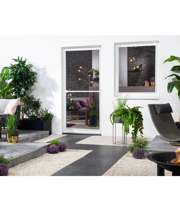 Hecht Fliegengitter Türbausatz Basic, Ca. B100/H210 Cm 1 Hecht Fliegengitter Türbausatz Basic, Ca. B100/H210 Cm