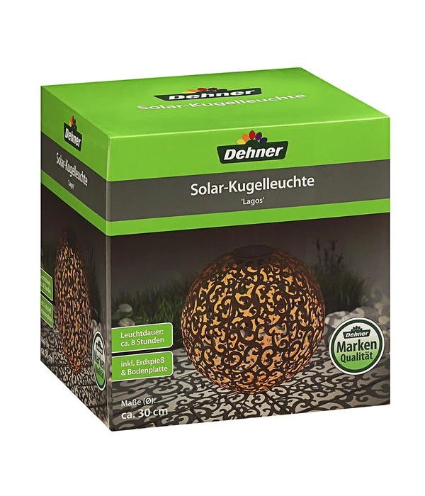 Dehner Solar-Kugelleuchte Lagos 2 Dehner Solar-Kugelleuchte Lagos – Bild 2
