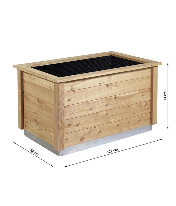 KGT Hochbeet Woody Light, Ca. B127/H74/T80 Cm 2 KGT Hochbeet Woody Light, Ca. B127/H74/T80 Cm – Bild 2