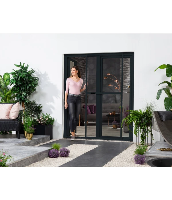 Hecht Schiebetür Einzelelement Comfort, Ca. B120/H240 Cm 1 Hecht Schiebetür Einzelelement Comfort, Ca. B120/H240 Cm