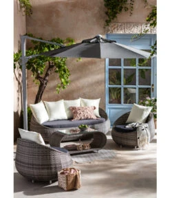 Dehner Geflechtlounge Avani, 4-teilig 13 Dehner Geflechtlounge Avani, 4-teilig -Gartenbedarf Kollektion 4209987 WE MO 005 LoungeAvani