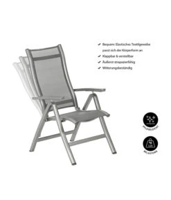 Dehner Klappsessel Chicago, Hochlehner -Gartenbedarf Kollektion 4210316 WE IG 001 KLAPPSESSELCHICAGO