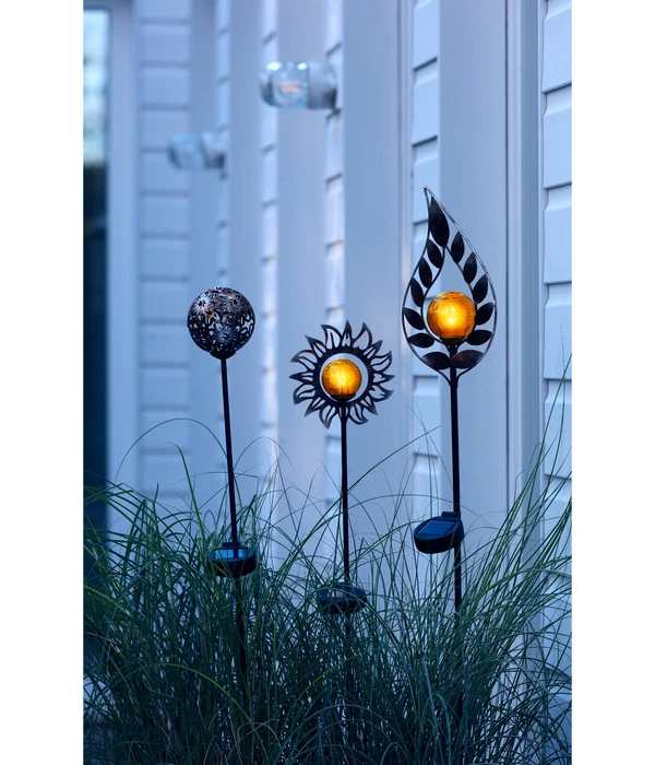 Dehner Solar-Dekostab Arian, Ca. H130 Cm, Metallic-braun/orange 3 Dehner Solar-Dekostab Arian, Ca. H130 Cm, Metallic-braun/orange – Bild 3