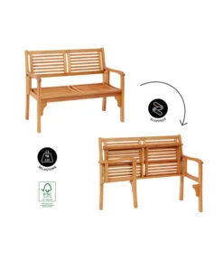 Dehner Klappbank Douglas, 2-Sitzer -Gartenbedarf Kollektion 4216784 WE IG FS 001 DehnerKlappbankDouglas2Sitzer