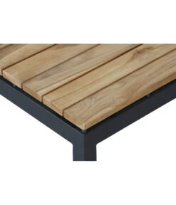 Siena Garden Teak-Loungetisch Alvida, Anthrazit/natur, Ca. B74/H30/T74 Cm -Gartenbedarf Kollektion 4330155 WE DE 005 Loungetischalvida