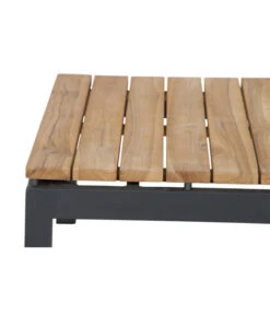 Siena Garden Teak-Loungetisch Alvida, Anthrazit/natur, Ca. B74/H30/T74 Cm -Gartenbedarf Kollektion 4330155 WE DE 006 Loungetischalvida