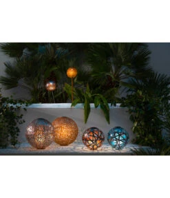 Dehner Solar-Kugelleuchte Lagos 12 Dehner Solar-Kugelleuchte Lagos -Gartenbedarf Kollektion 4398764 WE MO 002 SolarkugelMalaboD30cm