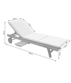 Dehner Rollliege Ravenna, Ca. B70/H89/T200 Cm 20 Dehner Rollliege Ravenna, Ca. B70/H89/T200 Cm -Gartenbedarf Kollektion 4407086 WE BG 001 RollliegeRavenna