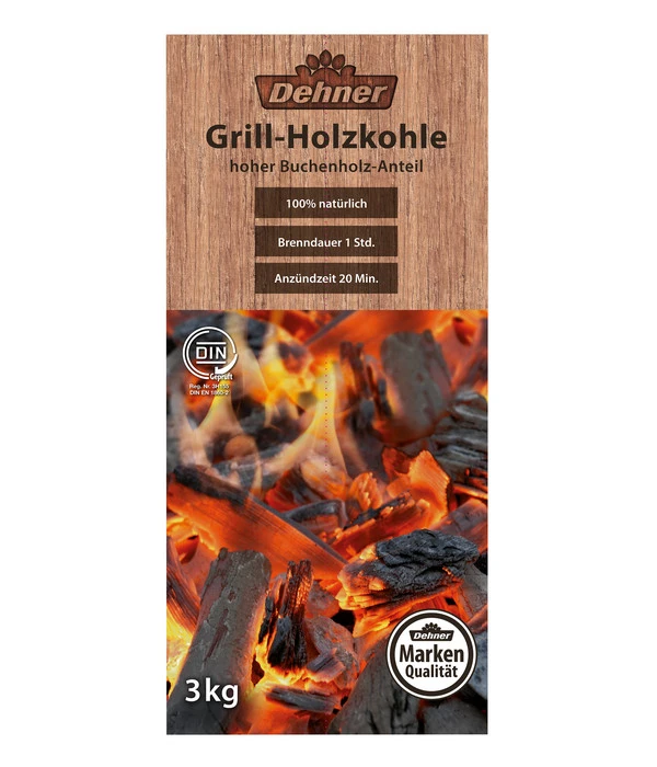 Dehner Grill-Holzkohle, 3 Kg 1 Dehner Grill-Holzkohle, 3 Kg