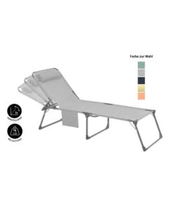 Dehner Gartenliege Mallorca, Ca. B71/H106/T227 Cm -Gartenbedarf Kollektion 4498176 WE IG 001 DehnerGartenliegeMallorca