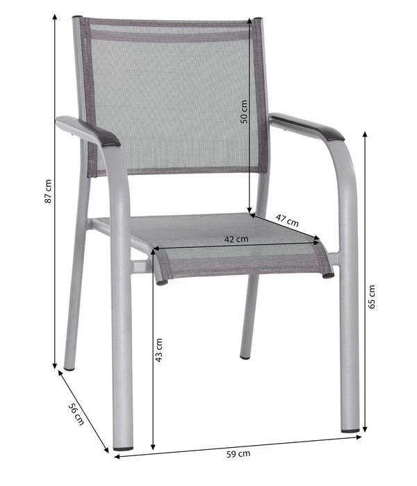 Dehner Balkon-Stapelstuhl Dallas 4 Dehner Balkon-Stapelstuhl Dallas – Bild 4