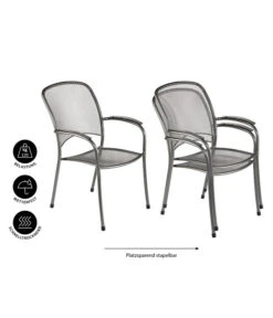 MWH Metall-Stapelsessel Carlo -Gartenbedarf Kollektion 5305669 WE IG 001 MWHMetallStapelsesselCarlo