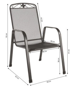 MWH Metall-Gartensessel Savoy -Gartenbedarf Kollektion 5312046 WE BG 001 MwhMetallGartensesselSavoyStapelsesselSavoy2