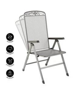 MWH Klapp-Gartensessel Savoy 15 MWH Klapp-Gartensessel Savoy -Gartenbedarf Kollektion 5312095 WE IG 001 KLAPPSESSELSAVOYEGRAU