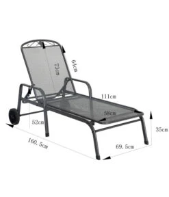 MWH Gartenliege Savoy, Ca. B81/H52/T187 Cm 9 MWH Gartenliege Savoy, Ca. B81/H52/T187 Cm -Gartenbedarf Kollektion 5312897 WE BG 001 MWHLiegeSavoy