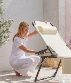 Dehner Gartenliege Mallorca, Ca. B71/H106/T227 Cm -Gartenbedarf Kollektion 6635163 WE DE 007 LiegeMallorcaVanilla