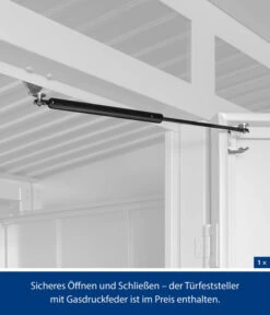 Hörmann Berry-Gerätehaus Classic-P Typ 3, Ca. B312,7/H232,3/T283,4 Cm -Gartenbedarf Kollektion 6669196 WE DE 002 HoermannMetallgeraetehaus