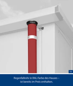 Hörmann Berry-Gerätehaus Classic-P Typ 3, Ca. B312,7/H232,3/T283,4 Cm -Gartenbedarf Kollektion 6669196 WE DE 003 HoermannMetallgeraetehaus