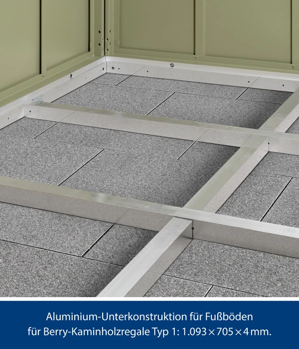 Hörmann Unterkonstruktion Für Fußböden Für Berry-Kaminholzregale 2 Hörmann Unterkonstruktion Für Fußböden Für Berry-Kaminholzregale – Bild 2