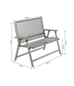 Dehner Klappbank Chicago, 2-Sitzer -Gartenbedarf Kollektion 6701783 WE BG 001 KLAPPBANKCHICAGO