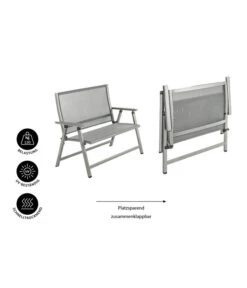 Dehner Klappbank Chicago, 2-Sitzer -Gartenbedarf Kollektion 6701783 WE IG 001 KLAPPBANKCHICAGO