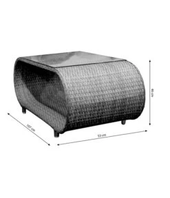 Dehner Geflechtlounge Avani, 4-teilig 17 Dehner Geflechtlounge Avani, 4-teilig -Gartenbedarf Kollektion 6704340 WE BG 003 FlechtloungeAvaniTisch