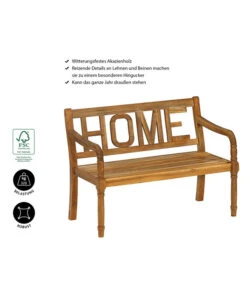 Dehner Gartenbank Home, 2-Sitzer -Gartenbedarf Kollektion 6708382 WE IG 001 BankHome
