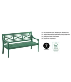 Dehner Gartenbank Emma, 3-Sitzer -Gartenbedarf Kollektion 6708473 WE IG 001 BankEmma3er