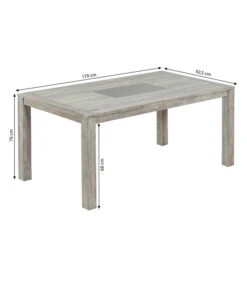 Dehner Tisch Stockholm, Ca. B170/H76/T92,5 Cm -Gartenbedarf Kollektion 6714695 WE BG 001 TischStockholmFINAL