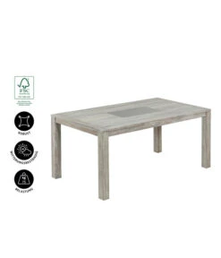 Dehner Tisch Stockholm, Ca. B170/H76/T92,5 Cm -Gartenbedarf Kollektion 6714695 WE IG 001 TischStockholm