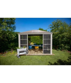 Sojag Pavillon Striano 10x12 -Gartenbedarf Kollektion 6752760 WE MO 002 PavillonStriano