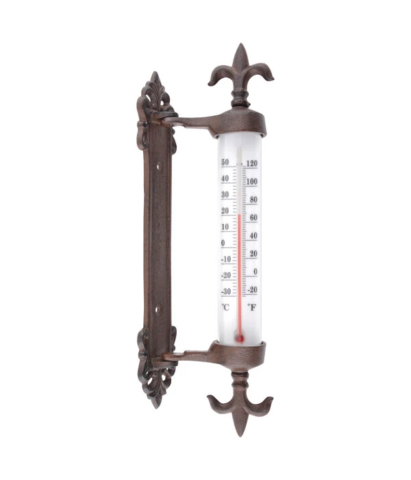 Esschert Design Gusseisen-Fensterrahmenthermometer 1 Esschert Design Gusseisen-Fensterrahmenthermometer