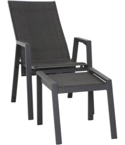 Siena Garden Hocker Savona -Gartenbedarf Kollektion 6776579 WE FS 007 HOCKER SAVONA ANTHRAZIT SCHWARZ