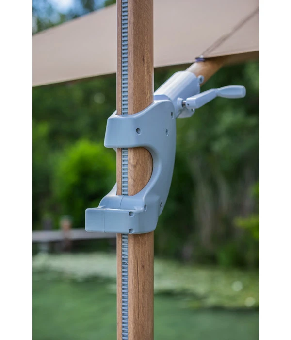 Dehner Ampelschirm Zypern, Holzoptik, Quadratisch, Ca. B300/T300 Cm 11 Dehner Ampelschirm Zypern, Holzoptik, Quadratisch, Ca. B300/T300 Cm – Bild 11