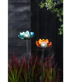 Dehner Solarstab Lotus, Ca. Ø22/H101 Cm -Gartenbedarf Kollektion 6869473 WE MO 001 DehnerSolarstabLotus