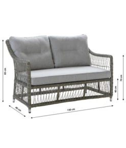 Dehner Geflechtlounge Santos, 4-teilig 18 Dehner Geflechtlounge Santos, 4-teilig -Gartenbedarf Kollektion 6875074 WE BG 001 LoungeSantosNEU