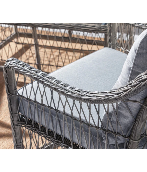 Dehner Geflechtlounge Santos, 4-teilig 11 Dehner Geflechtlounge Santos, 4-teilig – Bild 11