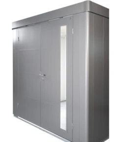 Biohort Gerätehaus Neo 4C, Silber/dunkelgrau -Gartenbedarf Kollektion 6885255 WE DE 005 BiohortGeraetehausNeo