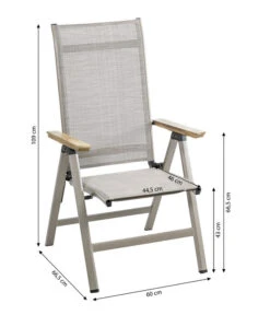 Dehner Klappsessel Cleveland, Hellbraun -Gartenbedarf Kollektion 6894109 WE BG 001 KlappsesselCleveland