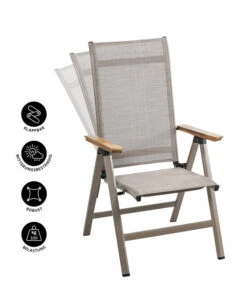 Dehner Klappsessel Cleveland, Hellbraun -Gartenbedarf Kollektion 6894109 WE IG 001 KlappsesselClevelandHBNEU