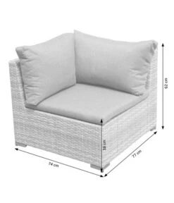 Dehner Balkonset Como, 4-teilig -Gartenbedarf Kollektion 6894166 WE DE 003 BalkonSetComoSkizze