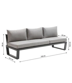 Dehner Liegenset Bellevue, 3-teilig -Gartenbedarf Kollektion 6894182 WE BG 001 LiegesetBellevueNEU