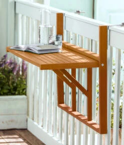 Dehner Balkonhängetisch, Ca. B90/H65/T41,7 Cm -Gartenbedarf Kollektion 6897748 WE MO 001 DehnerBalkonklapptischStavanger