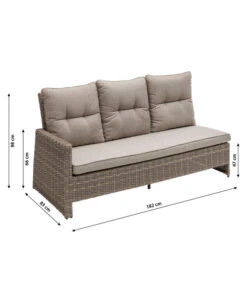 Dehner Geflechtlounge Bologna, 5-teilig -Gartenbedarf Kollektion 6903447 WE BG 001 LoungeBologna korrektur